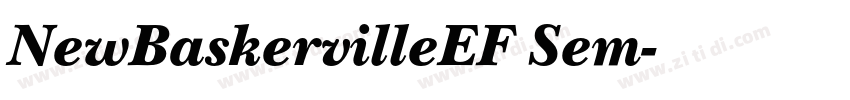 NewBaskervilleEF Sem字体转换